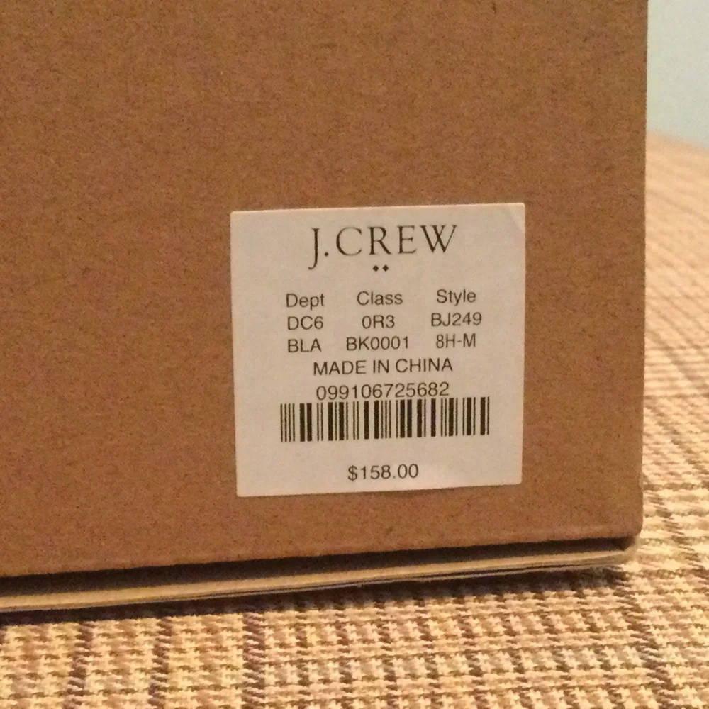 NWT JCREW Clogs Sueded Boho Black Wood Shoes- Size 8.5 Womens - Picture 5 of 9